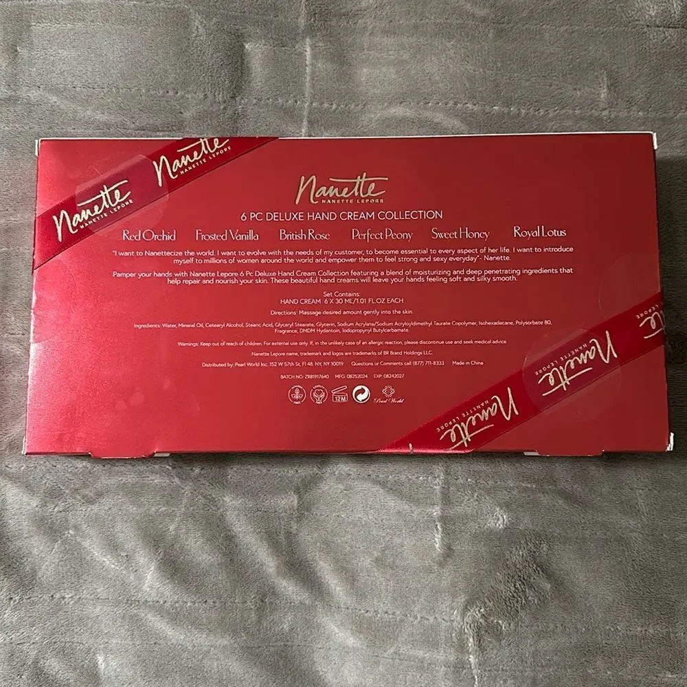nanette lepore 6 pc Deluxe Hand Cream Collection Gift Pack for Her